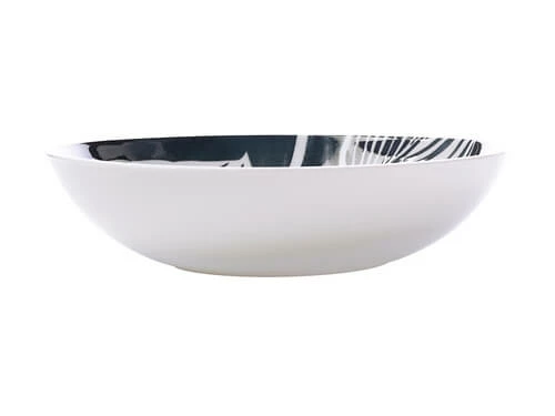 Panama Coupe Bowl 20cm Grey & White 1 Panama Coupe Bowl 20cm Grey & White