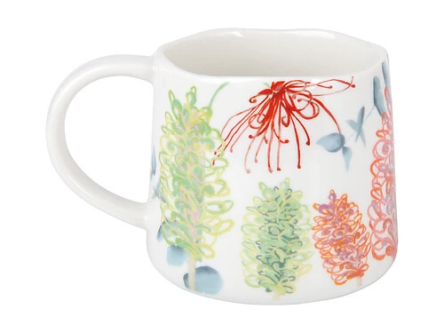 Royal Botanic Gardens Victoria Native Blooms Mug 350ML Grevillea 2 Royal Botanic Gardens Victoria Native Blooms Mug 350ML Grevillea - Image 2
