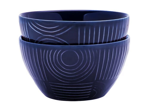Arc Bowl Set of 4 12cm Indigo Blue Gift Boxed 1 Arc Bowl Set of 4 12cm Indigo Blue Gift Boxed