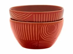 Arc Bowl Set of 4 12cm Terracotta Gift Boxed
