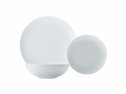 White Basics Diamonds Dinner Set 12 Piece