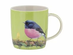 Katherine Castle Bird Talk Mug 370ML Pink Robins Gift Boxed
