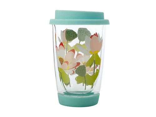 Royal Botanic Gardens Victoria Lotus Double Wall Glass Mug 380ML Mint Gift Boxed 1 Royal Botanic Gardens Victoria Lotus Double Wall Glass Mug 380ML Mint Gift Boxed