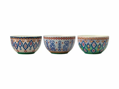 Teas & C's Zanzibar Bowl 12cm Set of 3 Gift Boxed 1 Teas & C's Zanzibar Bowl 12cm Set of 3 Gift Boxed