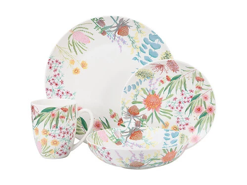 Royal Botanic Gardens Victoria Native Blooms Coupe Dinner Set 16pc Gift Boxed 1 Royal Botanic Gardens Victoria Native Blooms Coupe Dinner Set 16pc Gift Boxed