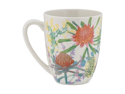 Royal Botanic Gardens Victoria Native Blooms Coupe Mug 420ML 2 Royal Botanic Gardens Victoria Native Blooms Coupe Mug 420ML - Image 2