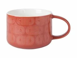 Crest Jumbo Mug 500ML Terracotta