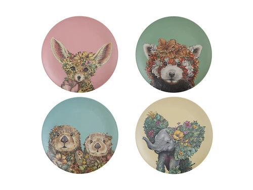 Marini Ferlazzo Wild Planet Bamboo Plate 20cm Set of 4 Assorted 1 Marini Ferlazzo Wild Planet Bamboo Plate 20cm Set of 4 Assorted