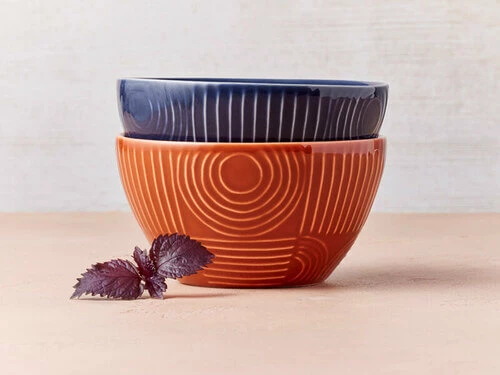 Arc Bowl Set of 4 12cm Terracotta Gift Boxed 3 Arc Bowl Set of 4 12cm Terracotta Gift Boxed - Image 3
