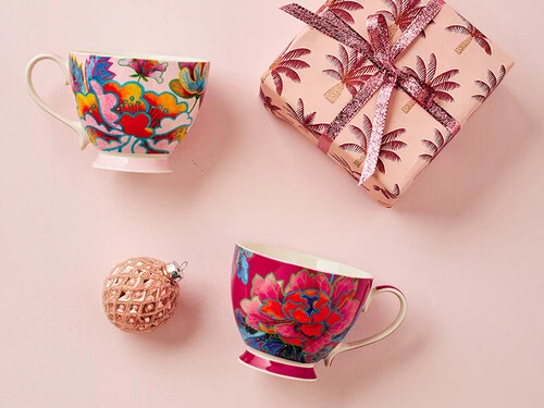 Gabby Malpas Sian Footed Mug 420ML Jewel Bright Gift Boxed 2 Gabby Malpas Sian Footed Mug 420ML Jewel Bright Gift Boxed - Image 2