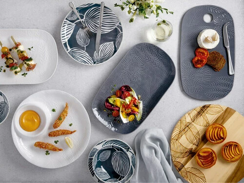 Panama Coupe Bowl 20cm White & Grey 2 Panama Coupe Bowl 20cm White & Grey - Image 2