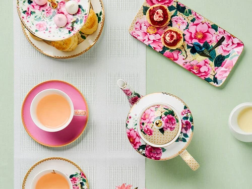 Teas & C's Silk Road Coupe Plate 19.5cm White Gift Boxed 2 Teas & C's Silk Road Coupe Plate 19.5cm White Gift Boxed - Image 2